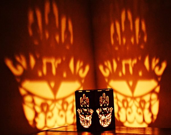 Judaica Hamsa with Chai-min